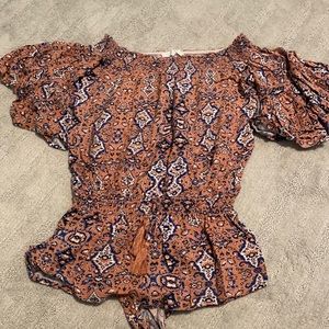 Off the shoulder romper